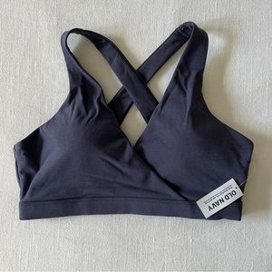 NWT Nursing friendly sports bra - navy